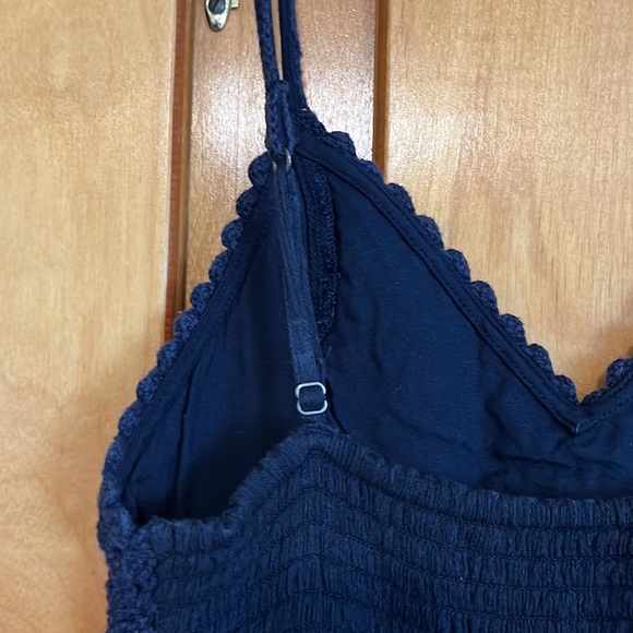 Abercrombie Crochet & Cotton Dress - XS Navy Blue - Picture 5 of 7